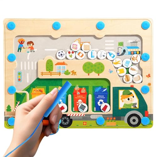 Magnetisches Müllsortierspiel, Müllsortierspiel - Müllmagnet, passendes Spielzeug zum Sortieren - Feinmotorikspielzeug, lustige Lernaktivitäten im Vorschulalter von Generisch