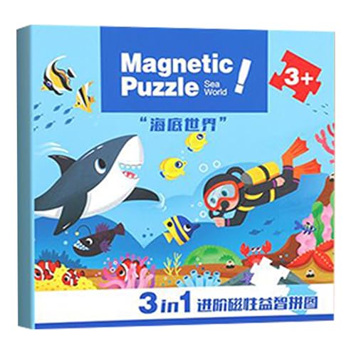 Magnetisches Puzzle,Magnetisches Reisespielzeug - Lernspielzeug Für Mädchen Kinder 2-6 Jahre | Auto Flugzeug Magnetisches Puzzle,Magnetisches Reisespielzeug - Lernspielzeug Für Mädchen Kinder 2-6 Jahre | Auto Flugzeug von Generisch