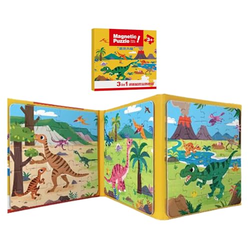Magnetisches Puzzle Für Auf 1-5 Ebene, Tragbares Reisespielzeug, 18x18x2cm, Spielzeug Für Kognitive Entwicklung, Mädchen Puzzle, Bildungs- Und Spaßaktivität, Für Im Alter V von Generisch