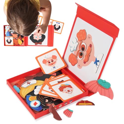Magnetisches Puzzlebuch, Magnetpuzzlespielzeug - Sensorische hölzerne Reisebereich Magnetaufkleber Puzzler,Pädagogisches Lernspiel Matching Puzzle Board für Vorschulklassenzimmer Magnetisches Puzzlebuch, Magnetpuzzlespielzeug - Sensorische hölzerne Reisebereich Magnetaufkleber Puzzler,Pädagogisches Lernspiel Matching Puzzle Board für Vorschulklassenzimmer von Generisch