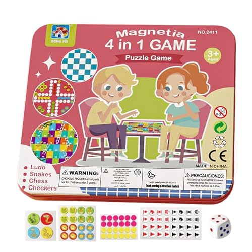 Magnetisches Schachspiel - 4-in-1 Magnetisches Flugspiel | Lernspielzeug Für Tischhobby Familienzeit Geburtstag Weihnachten Ostern Magnetisches Schachspiel - 4-in-1 Magnetisches Flugspiel | Lernspielzeug Für Tischhobby Familienzeit Geburtstag Weihnachten Ostern von Generisch