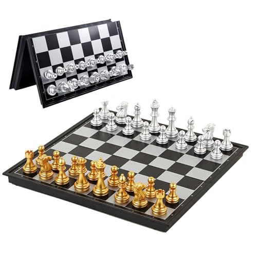 Magnetisches Schachspiel mit faltbarem Brett - Reisefreundliches 2-Spieler-Spiel - Fortschrittliche Aufbewahrung, 32 cm kompaktes Design Magnetisches Schachspiel mit faltbarem Brett - Reisefreundliches 2-Spieler-Spiel - Fortschrittliche Aufbewahrung, 32 cm kompaktes Design von Generisch