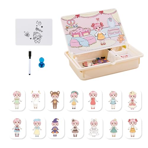 Magnetisches Spielzeug, Zuordnungsspiel Lernspielzeug, Kreative Reisespiele Mit Tragecase Für Kinder Ab 3 Mädchen Zuhause Kindergarten Spiel Magnetisches Spielzeug, Zuordnungsspiel Lernspielzeug, Kreative Reisespiele Mit Tragecase Für Kinder Ab 3 Mädchen Zuhause Kindergarten Spiel von Generisch