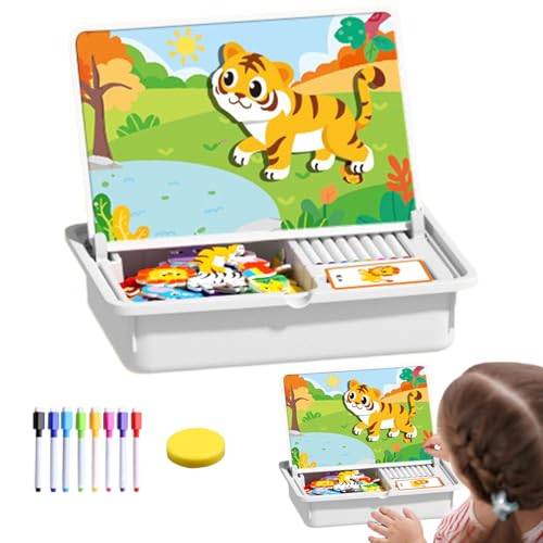 Magnetisches Verkleidungspuzzle - Doppelseitiges Frühförderung Puzzle-Spiel | Magnetisches Zuordnungsspiel für Kinder Vorschule Kindergarten Zuhause Reise Geschenk,Für Weihnachten Neujahr Zuhause Kind Magnetisches Verkleidungspuzzle - Doppelseitiges Frühförderung Puzzle-Spiel | Magnetisches Zuordnungsspiel für Kinder Vorschule Kindergarten Zuhause Reise Geschenk,Für Weihnachten Neujahr Zuhause Kind von Generisch