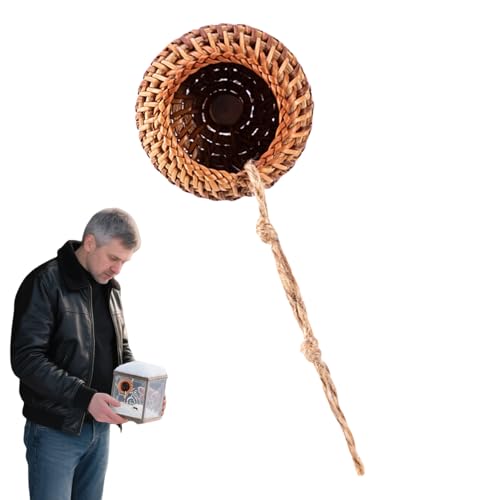 Magnetisches Versteck Für Spinne Springer - Rattan-Hütte Für Eidechsen | Kleine Magnetische Dekoration Für Terrarien, Wirbeltierhütte, Arboriculen, Taranteln, Krabben Magnetisches Versteck Für Spinne Springer - Rattan-Hütte Für Eidechsen | Kleine Magnetische Dekoration Für Terrarien, Wirbeltierhütte, Arboriculen, Taranteln, Krabben von Generisch