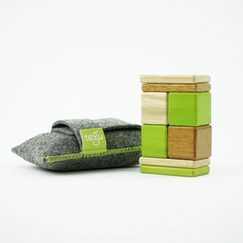 Magnetisches Würfel-Puzzle-Set, Farbe wählbar, 8-teilig, Magnetische Holzbausteine, Holzset, Holzspielzeug, Bausteine für Kinder (Jungle) von Generisch