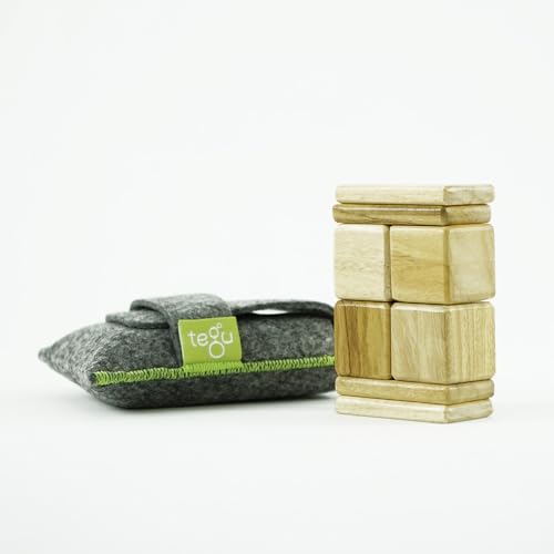 Magnetisches Würfel-Puzzle-Set, Farbe wählbar, 8-teilig, Magnetische Holzbausteine, Holzset, Holzspielzeug, Bausteine für Kinder (Natur) von Generisch