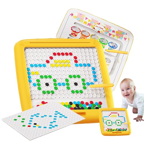 Magnetisches Zeichenbrett für Kinder, Reisespielzeug mit magnetischen Punkten, Magnetische Punktkunst Feinmotorik,Lerntafel zur Verbesserung der Feinmotorik für Kinder ab 3 Jahren Magnetisches Zeichenbrett für Kinder, Reisespielzeug mit magnetischen Punkten, Magnetische Punktkunst Feinmotorik,Lerntafel zur Verbesserung der Feinmotorik für Kinder ab 3 Jahren von Generisch