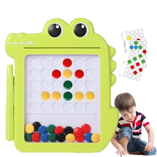 Magnetisches Zeichenbrett für Kinder, magnetisches Doodle-Board - Niedliches Krokodil-Magnettafel mit Punkten - Magnetisches von Generisch