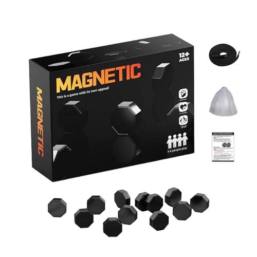 Magnetspiel Mit Schnur - Strategiespiel Brettspiel Puzzle,Strategiespiel Lernspiel Gesellschaftsspiel Familienspiel Für Kinder Erwachsene von Generisch