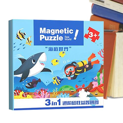 Magnetspielzeug - Kleinkindspielzeug Puzzle-Buch mit Lernaktivitäten | Magnetische Reisespiele für und Mädchen Kinder Alter 2-6 - für Mädchen Kinder Alter 2-6 Kindergarten Vorschule Auto- und Flugreis von Generisch