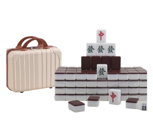 Mah Jong Set - 144 Spielsteine, handspielende Partyversammlung mit Box - Chinesisch für Spaß Soziales Spielen Mah Jong Set - 144 Spielsteine, handspielende Partyversammlung mit Box - Chinesisch für Spaß Soziales Spielen von Generisch