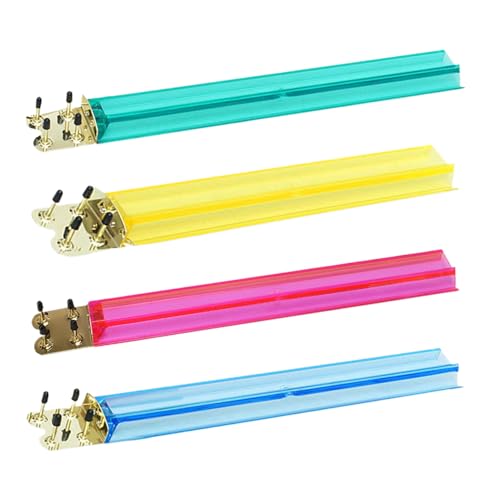 Mahjong Racks mit Schiebern | US Mahjong Fliesenständer mit Schieber – Transparenter 47,7 cm Halter für Spiele, Punkte, Tischspiel, erfahrene Spieler, Reiseanfänger von Generisch