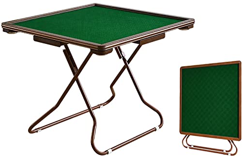 Mahjong Tisch Faltquadratisch, ideal für 4 Personen, Mahjong, Poker – 34,64 x 34,64 cm, verschleißfester Desktop, Klappkartentisch von Generisch