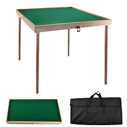 Mahjong Tisch – leichter, faltbarer, tragbarer chinesischer Holztisch für Spiele im Freien, langlebig, einfache Lagerung und Einrichtung von Generisch