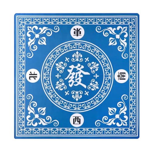 Mahjong Tischdecke, 80 x 80 cm, quadratische Brettspiel-Matte, rutschfeste Tischabdeckung für Mahjong-Liebhaber, Spielmatte für Pokerkarten, Brettspiele von Generisch