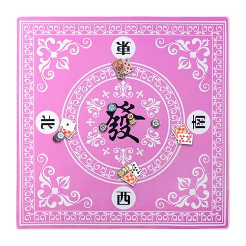 Mahjong Tischmatte, Mahjong Tischmatte - 27x27 Zoll rutschfeste Kartenspielmatte für Mahjong,Tischmatte für Brettspiele, Tischdecke für Würfelspiele, von Generisch