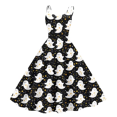 Maid Costume Teufel Braut Brautkleid Gothic Kürbis Vampire Gespenst Steam Punk Kleidung Damen Monster Skelett Toten Grusel Kostüm Wahrsagerin Damen für Horror Fledermaus Halloweenkostüm Frau S von Generisch