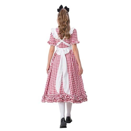 Maid Outfit Goth Dress Cosplay Anime Dienstmädchen Black Kleider Schwarz Magd Kostüm Milk Damen Makima Partner Kawaii Helloween Cheerleader Hausmädchen Shoujo Clothes Halloween Jacke the Milkmaid von Generisch