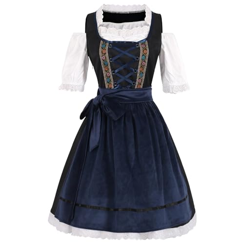 Maid Uniform SuitBayerisches Oktoberfest Kostüm Frauen Trachtenkleid, National Style Beer Festival Wench Kostüm Deutsch Traditionelles Bier Mädchen Maid Schürze Fancy Dress Maid Uniform SuitBayerisches Oktoberfest Kostüm Frauen Trachtenkleid, National Style Beer Festival Wench Kostüm Deutsch Traditionelles Bier Mädchen Maid Schürze Fancy Dress von Generisch