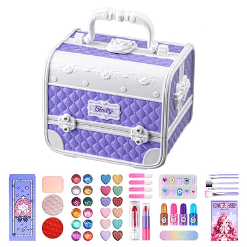 Make-up-Set für Kinder Sicheres Make-up-Spielzeug | Machen Sie mit waschbaren Make-up-Spielzeugen, 43 Stück - Das beliebteste Make-up-Spielzeug Für Mädchen | Prinzessin Für Ra von Generisch