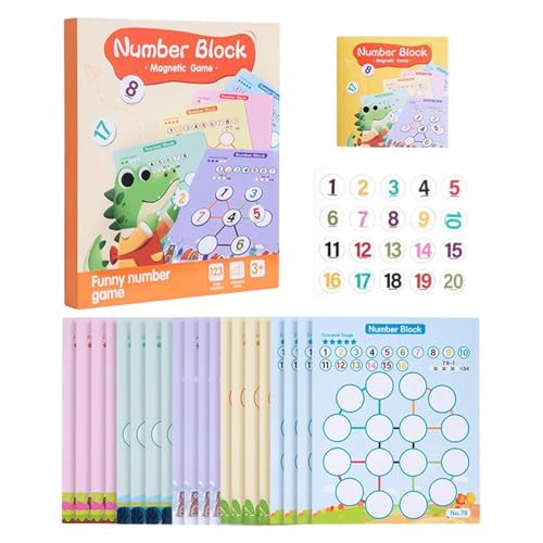 Manipulative Spiele mathematischer Spiele, Magnetic Math Educational Toy | Bildungsmathematik Manipulationen lernen Spielzeug | Magnetische Wissenschaftslernen für Zuhause, Schule, Kindergarten, Reise von Generisch
