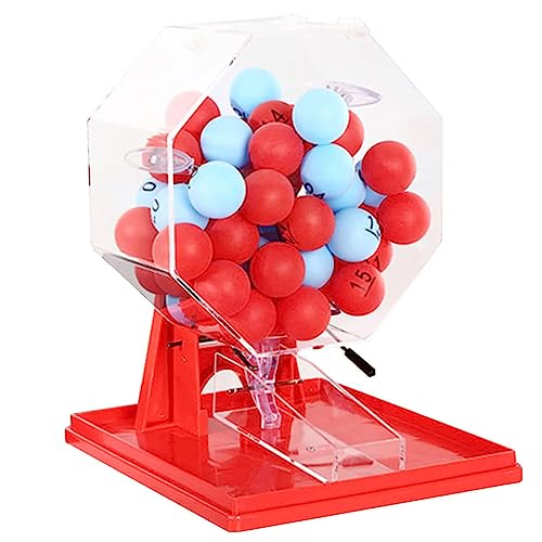 Manuelle Lotteriemaschine Tombola-Trommel Acryl Bingo-Käfig Tombola-Trommel Lotterie-Trommel für große Gruppen, Partys, Unterhaltungsstätten von Generisch
