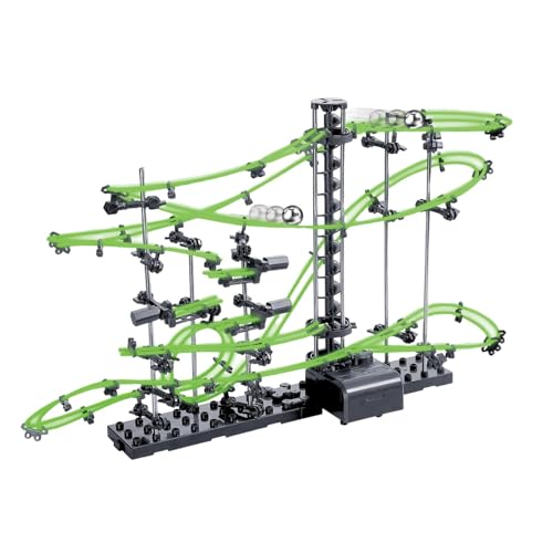 Marble Maze Game, Building Kit, Kids Battery-Powered Roller Coaster, Race Set Educational Stem Toy, Puzzle Game for Fun Indoor Teens, Adults, (150+ Pieces), Ages 14 and Up von Generisch