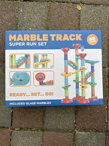 Marble Track Super Run Set, 50 Teile, Murmelbahn mit Glaskugeln, Lernspielzeug für Kinder Marble Track Super Run Set, 50 Teile, Murmelbahn mit Glaskugeln, Lernspielzeug für Kinder von Generisch