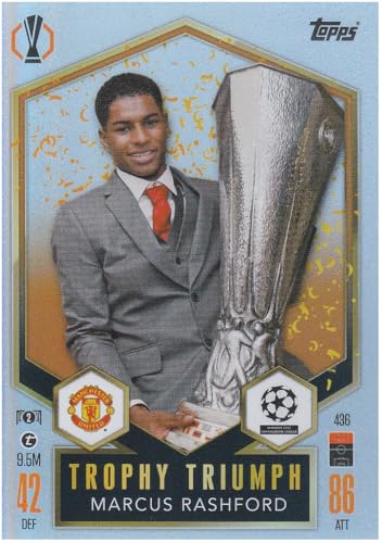 Marcus Rashford Man United Europa League Gewinner 2017 Fußball Sammelkarte 436 von Generisch