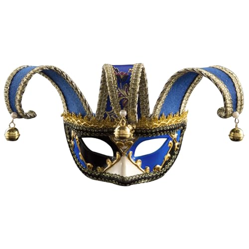 Mardi Gra Maske Narren venezianische Accessoires Partyball Karneval Ball Party Maske Outfit Masken Kopfbedeckung Maskerade Maske von Generisch