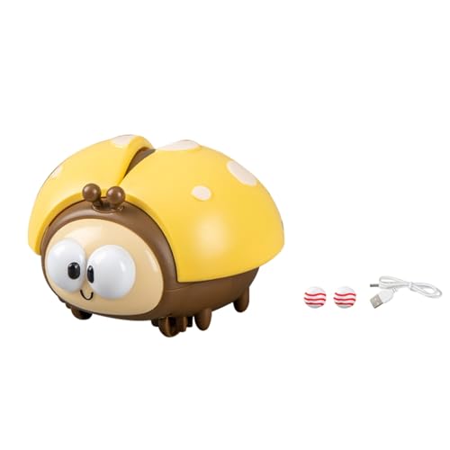 Marienkäfer Ballspielzeug Kinder, Schwimmendes Cartoon Lernspielzeug mit Schwebefunktion, Sensorisches Marienkäfer Luftballon Spielzeug Geschenk (Yellow (A)) von Generisch