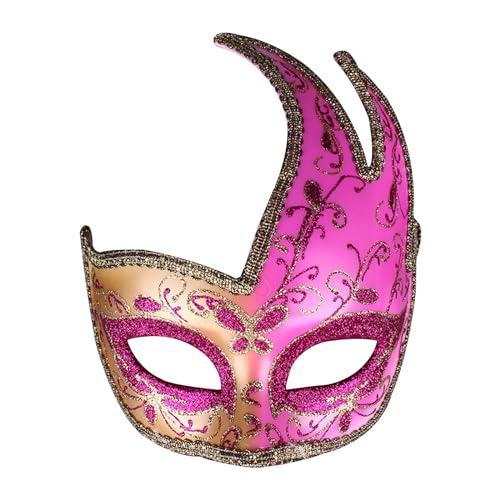 Maske Damen- Sexy Frauen Spitze Venezianische Maske Maskenball Masken Ballette Party Maskerade Faschingsmasken Verkleidung Augenmaske Fasching Gold Maske Karneval Spitzenmasken von Generisch