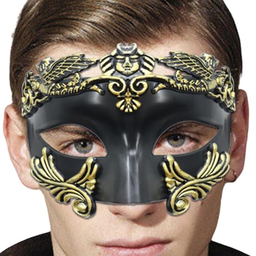 Maskenmasken für Herren, Halloween-Masken, mythologische, ventianische, ägyptische Herrenmaske, römisch-griechische Mythologie, geeignet für Halloween, Rollenspiele, Karneval Maskenmasken für Herren, Halloween-Masken, mythologische, ventianische, ägyptische Herrenmaske, römisch-griechische Mythologie, geeignet für Halloween, Rollenspiele, Karneval von Generisch