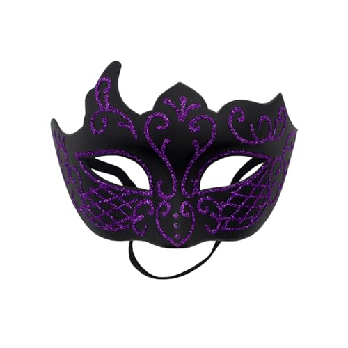 Maskerade Maske, Karneval Dekorationen Venezianische Masken für Frauen Maskerade-Retro-Partygesicht, geeignet für Maskerade-Karnevalsparty-Geburtstagskostüme Schulsachen Oberstufe (Purple, One Size) Maskerade Maske, Karneval Dekorationen Venezianische Masken für Frauen Maskerade-Retro-Partygesicht, geeignet für Maskerade-Karnevalsparty-Geburtstagskostüme Schulsachen Oberstufe (Purple, One Size) von Generisch