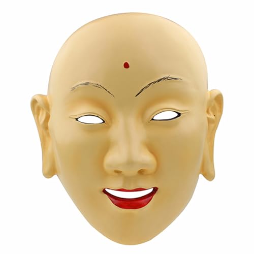 Maskerade Maske GFK Vollgesichtsmaske Cosplay Maske Halloween Tanzparty Kostüm Maske Requisiten (Beige) von Generisch