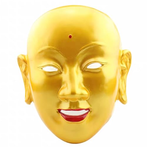 Maskerade Maske GFK Vollgesichtsmaske Cosplay Maske Halloween Tanzparty Kostüm Maske Requisiten (Gold) von Generisch
