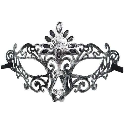 Maskerade-Maske für Erwachsene, Karneval, Festival, Kostüm, halbes Gesicht, Retro, Antik-Maske, Vintage-Maske, für Cosplay, Abschlussball, Tanz, Bühnenshows, venezianische Partyball Maskerade-Maske für Erwachsene, Karneval, Festival, Kostüm, halbes Gesicht, Retro, Antik-Maske, Vintage-Maske, für Cosplay, Abschlussball, Tanz, Bühnenshows, venezianische Partyball von Generisch