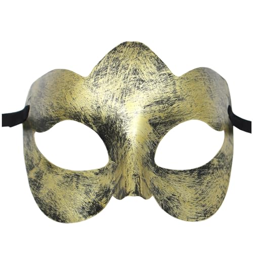 Maskerade-Maske für Erwachsene, halbes Gesicht, Retro, Antik-Maske, Vintage-Maske, für Karneval, Cosplay, Abschlussball, Bühnenshows, venezianische Party, Ball, Karnevals-Zubehör Maskerade-Maske für Erwachsene, halbes Gesicht, Retro, Antik-Maske, Vintage-Maske, für Karneval, Cosplay, Abschlussball, Bühnenshows, venezianische Party, Ball, Karnevals-Zubehör von Generisch