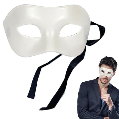 Maskerade-Maske für Männer, Vintage-Maske für Erwachsene | Männer Frauen Cosplay Ball Retro Maske,Halbgesichtsmaske für Freunde und Freundinnen mit verstellbarem Riemen für Theater und Fotografie Maskerade-Maske für Männer, Vintage-Maske für Erwachsene | Männer Frauen Cosplay Ball Retro Maske,Halbgesichtsmaske für Freunde und Freundinnen mit verstellbarem Riemen für Theater und Fotografie von Generisch