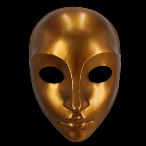 Maskerade weibliche Cosplay-Maske, Harz, Halloween, Tanzparty, Kostüm, Maske, Requisiten (Gold) von Generisch