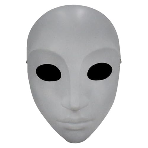 Maskerade weibliche Cosplay-Maske, Harz, Halloween, Tanzparty, Kostüm, Maske, Requisiten (weiß) von Generisch