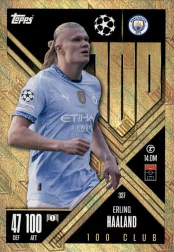 Match Attax Extra 2024 2025 Erling Haaland 100 Club Sammelkarte von Generisch