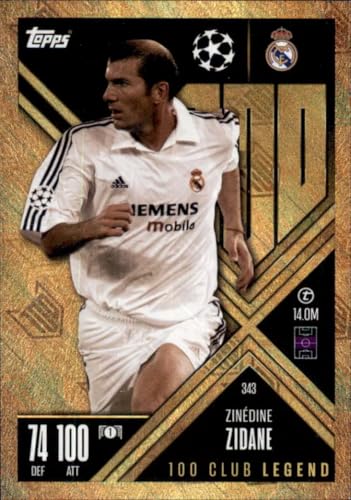 Match Attax Extra 2024 2025 Zinedine Zidane 100 Club Legend Sammelkarte Match Attax Extra 2024 2025 Zinedine Zidane 100 Club Legend Sammelkarte von Generisch
