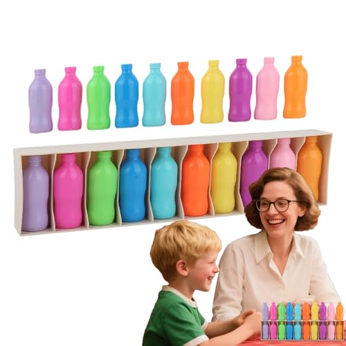 Match Bottle Color Game - ABS Rate Color Bottle Game | Lange anhaltende mühelose Bildungssortierung von Lerntools | Vielseitige nachdenkliche Design -Spaß -Brettspiele für Familie, Erwachsene Match Bottle Color Game - ABS Rate Color Bottle Game | Lange anhaltende mühelose Bildungssortierung von Lerntools | Vielseitige nachdenkliche Design -Spaß -Brettspiele für Familie, Erwachsene von Generisch