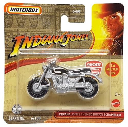 Matchbox - Ducati Scrambler - MBX Indiana Jones 6/100 - HVN38 - Short Card - Superfast Lesney - Mattel 20241:64 von Generisch