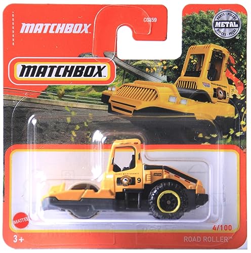 Matchbox Road Roller Straßenbau Dampfwalze Baustellenfahrzeug 2021 4/100 HFR33 von Generisch
