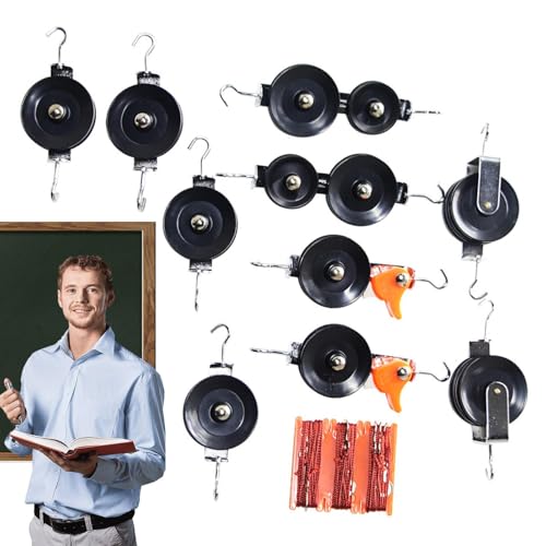 Material Physics Riemenscheibe Set, Pulley Block Set| Bildungsphysikwissenschaftler Lernspielzeug | Physics Lab Science Kits Für Schüler Der Grund- Und Sekundarschüler, Ideal Für Lernkraft, Motion & Material Physics Riemenscheibe Set, Pulley Block Set| Bildungsphysikwissenschaftler Lernspielzeug | Physics Lab Science Kits Für Schüler Der Grund- Und Sekundarschüler, Ideal Für Lernkraft, Motion & von Generisch