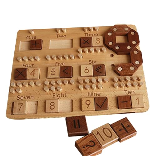 Math Brettspiele, Math Board,Zahlenpassende Spiel - Bildungsabschluss, Subtraktion, Multiplikation und Abteilung Lernspielzeug für Kinder, digitales Spielset von Generisch