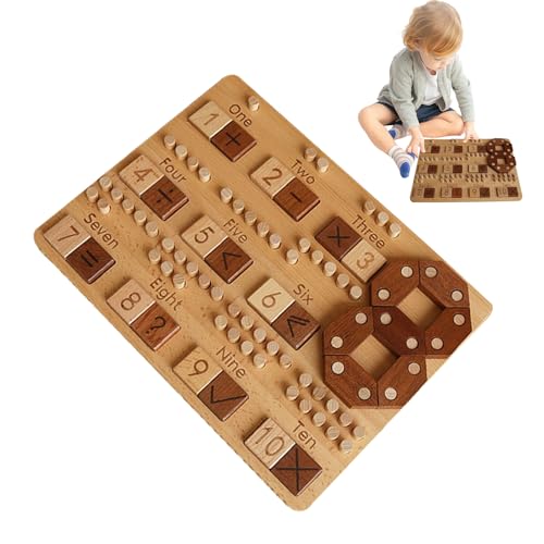 Math Brettspiele, Math Board - Digitales Lernspiel - Digitales Bildungsspiel für Kinder, Holzabzug, Subtraktion, Multiplikation und Berechnungsspielzeug der Abteilung von Generisch